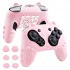 Cubierta Protectora de Silicona para Mango Switch2 Pro Suave y Cómoda Dibujo Animado Lindo con Pegatina de Tapa de Palanca Accesorios Ns