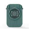 Ventilador portátil de verano Ventilador de escritorio para oficina Carga USB Pantalla digital Ventilador pequeño para estudiantes Viento en el cuello sin aspas