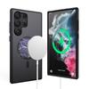 Funda magnética para teléfono con tacto de piel mate, apta para Samsung S25Ultra S24U, protector anticaídas dos en uno Amazon