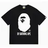 24 Tendencia Caliente de Verano en Línea: Camiseta bAPe Cabeza de Mono, Diseño Camuflaje, Camiseta Unisex de Manga Corta con Cuello Redondo