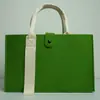 Bolsas de Feltro Atacado com Fitas, Bolsas Tote para Feiras de Negócios, Sacolas de Presente Promocionais, Logo Personalizável, Bolsas Tote Color Block
