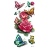 Adesivos de Tatuagem Flor Colorida Impressa em 3D Esboço Colorido Venda Direta da Fábrica Atacado em Estoque Adesivos de Tatuagem à Prova d'Água