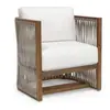 Sofá de Ratán para Exteriores Terraza Jardín Patio Balcón Set de Mesa de Café Aleación de Aluminio Mueble Individual Balcón de Hotel
