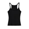 Estilo deseo puro figura favorecedora top interior con tirantes para exterior 2024 verano para mujer sexy espalda hermosa chaleco en forma de I