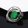 Broche de Aleación Perla Retro Japonés y Coreano Transfronterizo, Broche de Lujo de Alta Gama, Accesorios de Joyería para Mujer, Joyería de Pin