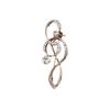 Broche de luxo sofisticado de moda europeia e americana, sensação sofisticada, corsage de nota, alfinete de roupa de nicho, acessórios de vestuário, atacado feminino