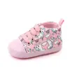 Zapatos para bebé y niño pequeño de primavera y otoño, zapatos de lona para bebé antideslizantes, zapatos transpirables de suela blanda, 0-1 año, zapatos casuales, venta al por mayor 2249