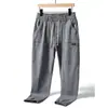 2026 Nuevos Jeans Finos de Verano Estilo Americano de Nueve Puntos Ropa de Trabajo para Hombre Pantalones Harem Casuales Joggers Pantalones Largos Primavera Otoño