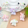 Nuevos Accesorios de Resina Sanrio Sentado de Dibujos Animados Accesorios para el Cabello Hechos a Mano Pasador Llavero Funda para Teléfono Móvil Accesorios de Joyería