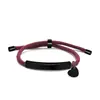 Pulsera Personalizada con Logo de Publicidad Transfronteriza, Pulsera Trenzada de Acero de Titanio Grabado con Corazón Diagonal Multicolor para Regalo Navideño