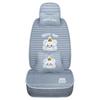 Cojín de asiento de coche de verano de seda de hielo, funda de asiento de coche transpirable y antideslizante, cojín de asiento de coche de diosa con dibujos animados lindos 2024