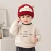 Chapéu de Bebê para Outono e Inverno, Chapéu de Lã Espesso com Desenho de Orelhas para Bebês Meninos, Chapéu de Bebê para Uso Externo no Inverno