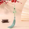 Nuevo colgante de borla de conejo de jade begonia estilo chino, accesorio DIY, borla estilo Tíbet, accesorio para caja de regalo pequeña de Festival de Medio Otoño