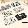 Bolsa de maquillaje grande de lona de mano para comercio exterior, bolsa portátil de almacenamiento de artículos de tocador para viajes, monedero multifuncional para teléfono y monedas