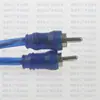 Amplificador de audio para coche línea de entrada de subwoofer cable de audio de cobre puro uno a dos cable de audio uno a dos cabeza de loto línea de audio RCA uno a dos