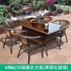 Juego de Mesa y Sillas de Té para Balcón, Juego de Tres Piezas de Sillas de Mimbre, Silla con Respaldo Tejido de Mimbre, Combinación de Mesa de Té para Sala de Estar en el Patio para Personas Mayores, Muebles de Mimbre
