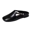 Producto popular de comercio exterior: Medias zapatillas retro francesas para mujer, aptas para usar en exteriores, nuevo modelo de verano, zapatillas cerradas de suela plana, sandalias ligeras de verano