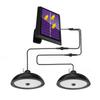 Luz de Calle Solar, Bombilla LED de una Cabeza, Bombilla de Luz Doble para Interiores y Exteriores, Panel Solar, Luz Solar