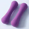 Halteres Revestidos de Plástico em Formato de Osso para Mulheres, Halteres Pequenos para Yoga em Casa, Halteres Sólidos Coloridos em Formato de Osso, Equipamentos de Fitness