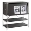 Estantería Estrecha Estilo Bauhaus Ins Mueble Revistero Mueble de Sala Organizador de Almacenamiento Libro Acero Inoxidable Puerta abatible Coser