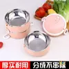 Marmita Multicamadas de Aço Inoxidável para Estudantes, Conjunto de Caixas para Conservar Alimentos Frescos, Recipiente Térmico Criativo, Marmita Portátil de Grande Capacidade
