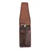 Estuche de Cuero para Navaja de Seguridad Accesorios de Afeitado Caja para Navaja Recta de Doble Filo Cuidado Personal Hecho a Mano Marrón