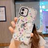 Funda Popular de Amazon con Enredadera de Flores de Colores Manzana 18Pm para Teléfono Móvil Transparente de Carcasa Blanda iPhone 16Pm Cubierta Protectora Anticaídas