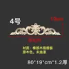 Talla en Madera Dongyang Madera Maciza Estilo Europeo Adorno Talla en Madera Estilo Francés Panel Floral Mueble Puerta de Gabinete Tira Larga Moldura de Puerta Panel Floral Largo