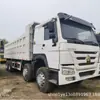Camión Volquete en Stock Entrega Directa, Camión Volquete Cuatro Delanteros Ocho Traseros, Semirremolque Volquete Lateral de Alta Resistencia para Exportación, Camión Volquete
