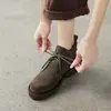 Botines acordonados súper cómodos para mujer 2026 Otoño botines sencillos tacón grueso suela gruesa y botines estilo británico retro botines Martin