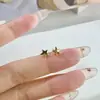 Brincos Xigu E2523 Estrela de Cinco Pontas com Diamante em Prata S999 por Toda Parte Doces Elegantes Pequenos Estilosos Novos Atacado