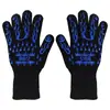 Guantes de aramida con aislamiento térmico ignífugo, resistentes a altas temperaturas, de silicona, anti-escaldaduras, resistentes al calor, para horno, barbacoa, microondas y cocina.
