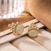 Pendientes Exagerados de Ágata Roja del Sur Natural de Gama Alta, Plata de Ley 925, Plata Pura, Chapado Grueso en Oro, Perla Grande Mate, Antialérgicos