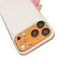 Adecuado para Apple 17P/17PM/18P/18PM: un protector de lente de cámara de alta gama, de diseño único, con un motivo de mariposa y corazón con pedrería