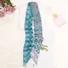 Pañuelo de Imitación Seda Estilo Coreano para Mujer, Decoración de Cuello de Aeromoza de Verano, Pañuelo para Atar Asas de Bolso, Cinta Larga Fina, Venta al por Mayor