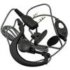 Fone de ouvido walkie-talkie fone de ouvido corda grossa fio trançado preto e branco fio floral fone de ouvido intra-auricular cabeça K universal atacado