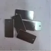 Material de acero inoxidable para láser versión ligera logo DIY colgante militar de acero inoxidable etiqueta redonda larga