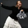 Bolsa de Pelúcia de Filhote Bolsa Pequena de Pelúcia para Mulheres 2025 Nova Bolsa Versátil de Ombro Transversal Bolsa Carteiro Bolsa de Pelúcia para Mulheres