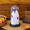 Luz de Fantasma Popular Transfronteriza para Halloween con Cubierta de Vidrio, Adorno Decorativo Creativo, Luz Ambiental, Luz de Noche Espeluznante