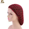 Red Trenzada de Ganchillo Hecha a Mano para Mujer, Bolsillo de Malla, Sombrero para el Cabello de Placa de Malla, Gorro de Noche, Lazo Retro, Estilo Retro