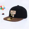 Chapéu Hip-Hop Infantil Novo Estilo Primavera, Marca da Moda com Logo de Rosto Sorridente, Boné de Baseball para Meninos e Meninas, Chapéu de Sol Color-Blocking, Exportação