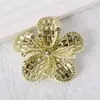 Nuevo Parche de Tela de Flor de Ciruelo de Cinco Pétalos Tridimensional con Pedrería Multicolor para Zapatos, Bolsas, Accesorios de Ropa y Artículos Decorativos DIY
