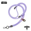 Lanyard para teléfono móvil de explosiones 6MM fuerte para colgar en el cuello bandolera ajustable exterior anti-pérdida exquisita cuerda tejida para muñeca color pistola