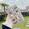 50 Piezas de Pegatinas de Arte para el Hogar, Pegatinas Transparentes Impermeables DIY para Cuadernos, Teléfonos Móviles, Maletas, Pegatinas Decorativas de Grafiti