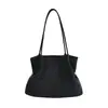 Bolso Cuadros de Lana Simple para Mujer Otoño Invierno Estilo Casual Perezoso Bolso de Hombro Único Bolso Tote de Gran Capacidad para el Trabajo Bolso de Mano