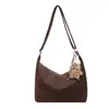Yaozi 2026 outono inicial nova moda versátil casual simples retrô bolsa de ombro grande capacidade bolsa tote para trabalho