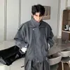 Casaco curto de lã Hualun outono e inverno, estilo cleanfit, jaqueta de alta qualidade e estilosa, top de lã bonito para homens