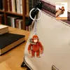 Colgante de peluche heMonkey para protección transfronteriza, colgante de acrílico de orangután de pelo rojo
