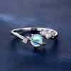 Cao Shi Anillo Geométrico Planeta Brillante Diseño Personalizado para Mujer Accesorios Diarios Anillo Cósmico de Piedra Lunar Imitación