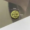 Botão de Personalidade Inglesa Redondo Retro com Batida Desgastada Material para Joias Headwear Clip de Garra DIY Liga de Zinco Acessórios de Fragrância